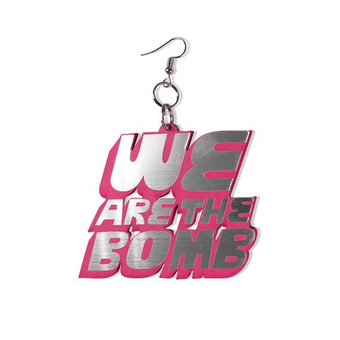 DETROIT'S EARRINGS - HLS / BOMB (Pink/Silver)