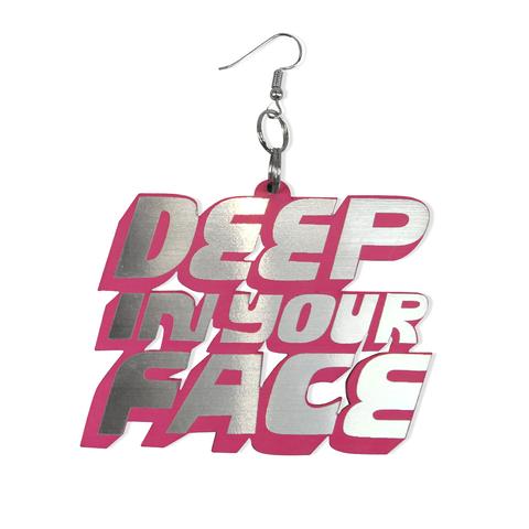 DETROIT'S EARRINGS - RAG / FACE (PINK)