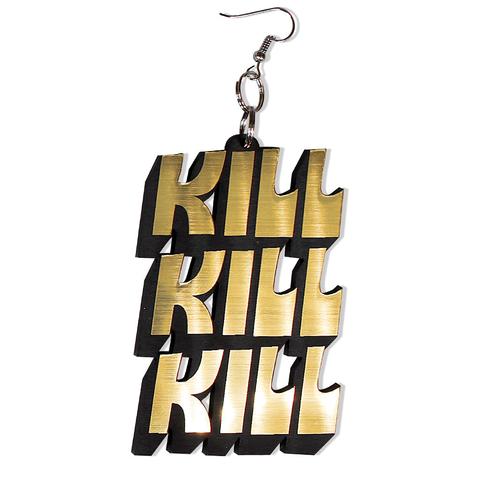 DETROIT'S EARRINGS - MURDER / KILL (Black/Gold)