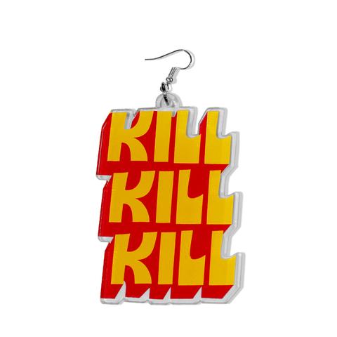 DETROIT'S EARRINGS - MURDER / KILL (Clear/ Acrylic)