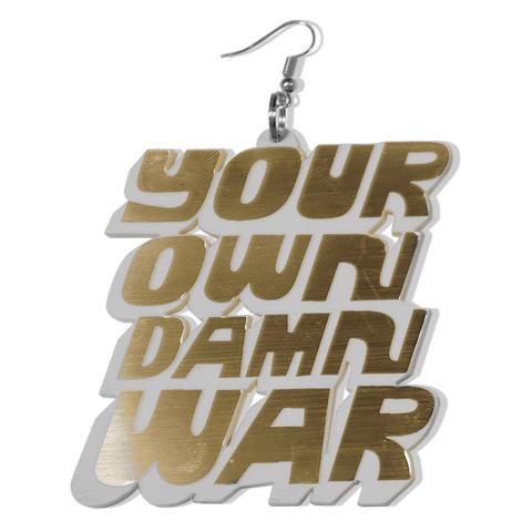 DETROIT'S EARRINGS - FIGHT / WAR (Gold/Silver)